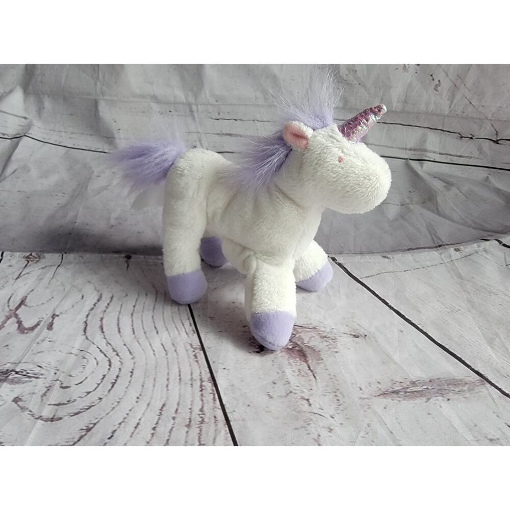 Vtg Mary Meyer Tippy Toes Unicorn Finger Puppet 7 In Plush Stuffed Animal